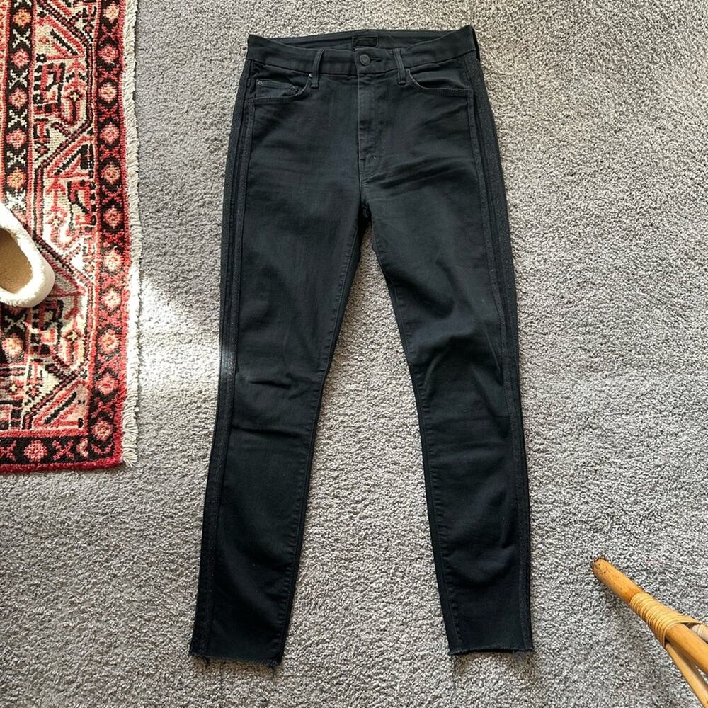 MOTHER HW Looker Ankle Fray Jeans